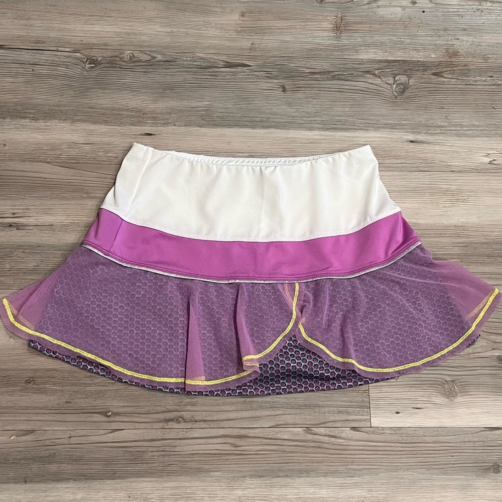 Lucky in Love Purple and White Skort